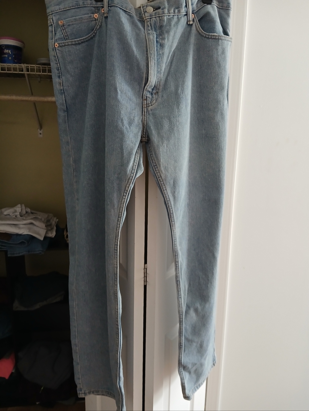 Levi’s 505 Regular Fit Jeans Men’s 40x32 Blue Straight Leg Classic Denim